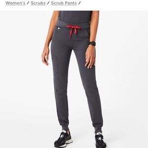 Figs Charcoal Zamora Jogger Pants - Grey